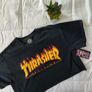 THRASHER CROP TEE